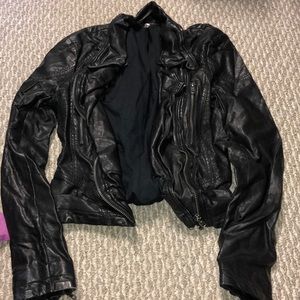 Free People leather jacket
